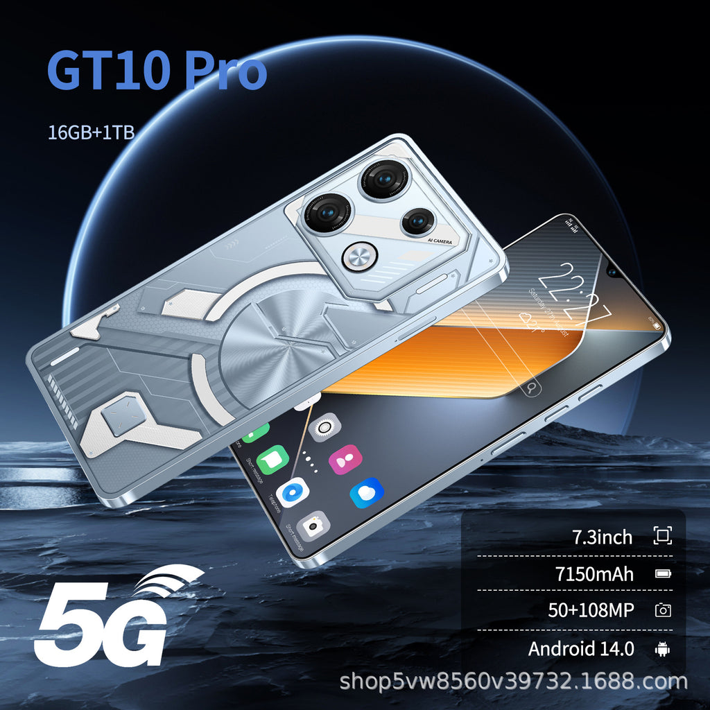 Hot Sale GT10 Pro 5g Android Smartphone16+1T Factory Direct Sales Mobile Phones