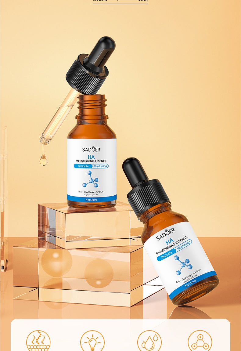 Full English Essence Serum SADOER Hyaluronic Acid Arbutin Moisturizing and Hydrating30ml  Foreign Trade Live Wholesale