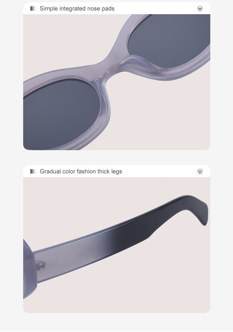 Fashion Round Frame Sunglasses for Women Trendy European and American Style ins Small frame sunglasses for women outdoor sun protection glasses shades