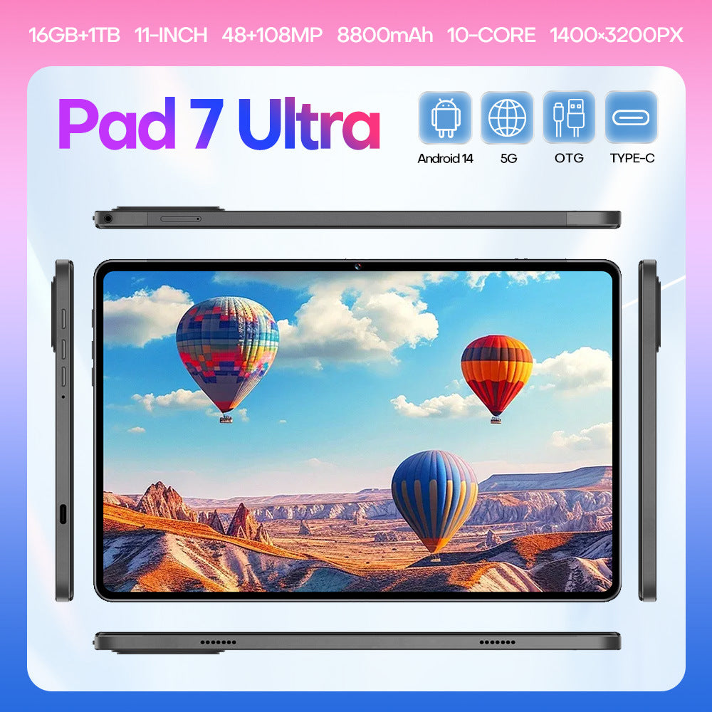 Pad 7 Ultra Android Smart Tablet PC16+1T Exclusively for Overseas E-commerce