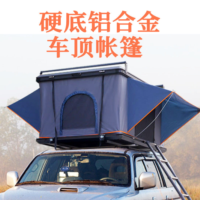 Aluminum Alloy Hard Top Car Roof Tent Double Person Rainproof Thickened Outdoor Camping Equipment SUV Universal Car Tent