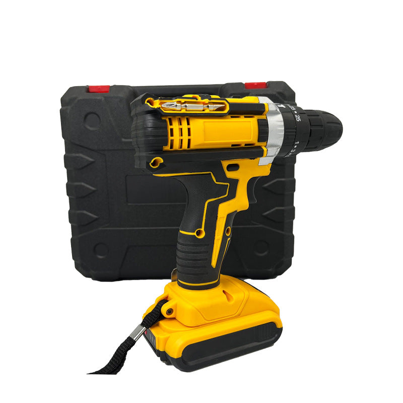 DW High-Power Electric Drill for Home Use, Cordless Drill with Lithium Battery, Multi-Functional Impact Pistol Drill, Electric Drill