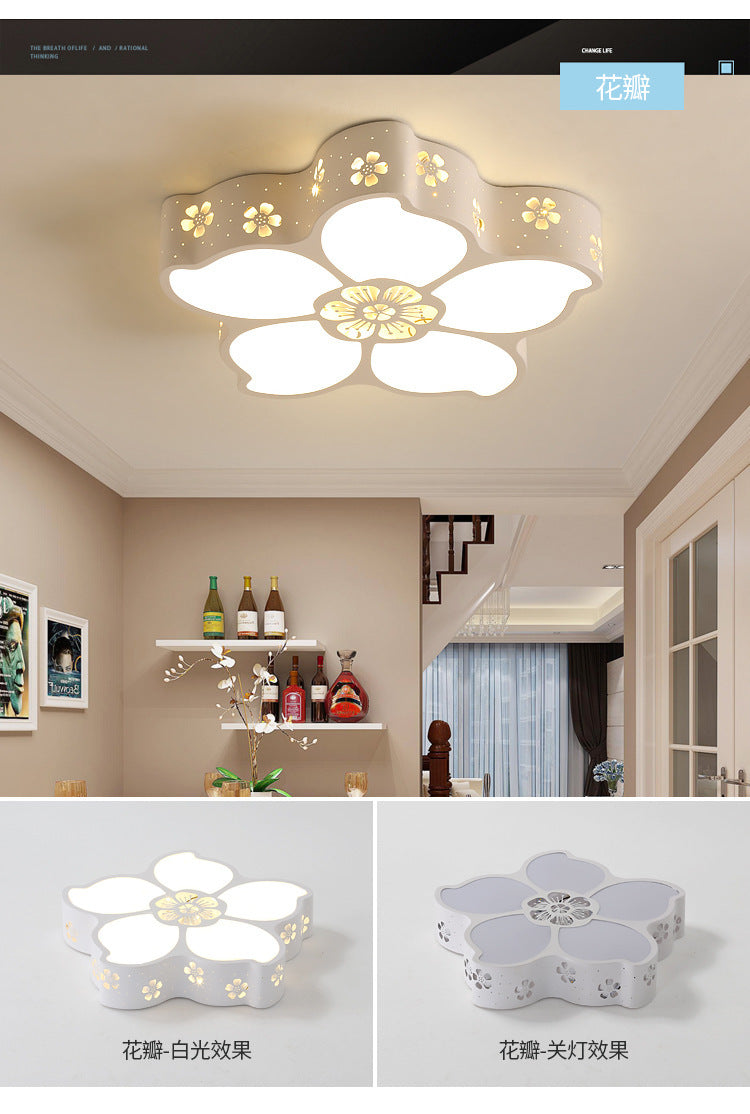 Bedroom Lamp Round Light Fixture LED Living Room Home Ceiling Light Fixture Simple Modern Cozy Romantic Creative Room Lamp