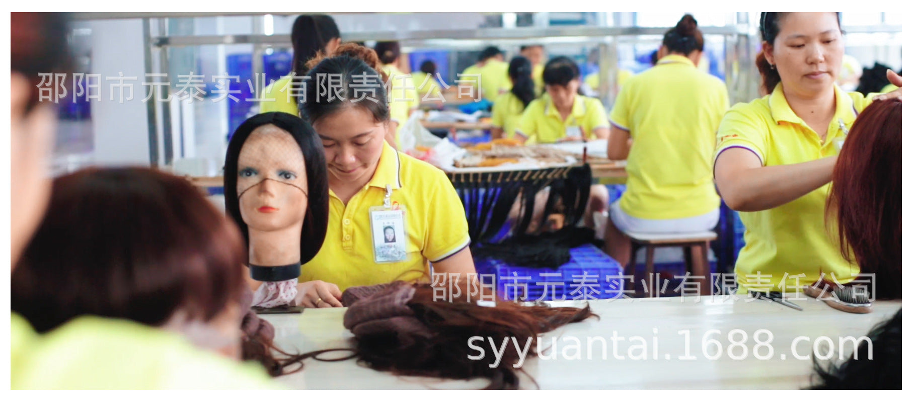 High temperature synthetic Straight Wigs with Bangs