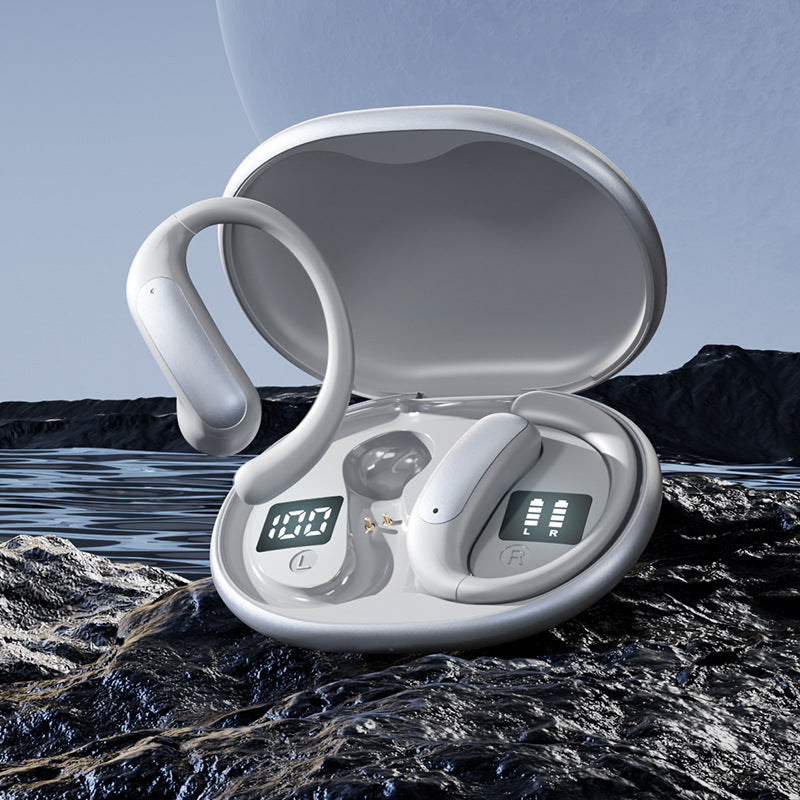 Popular M134Digital Display Ear-Hook Headphones Private Model High Appearance Long Battery Life Wireless Bluetooth Headphones