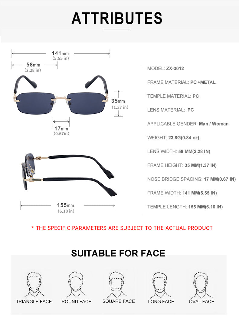 European and American new style square frame sunglasses for women INS Windproof Sunglasses for Men Driving Glasses sunglasses
