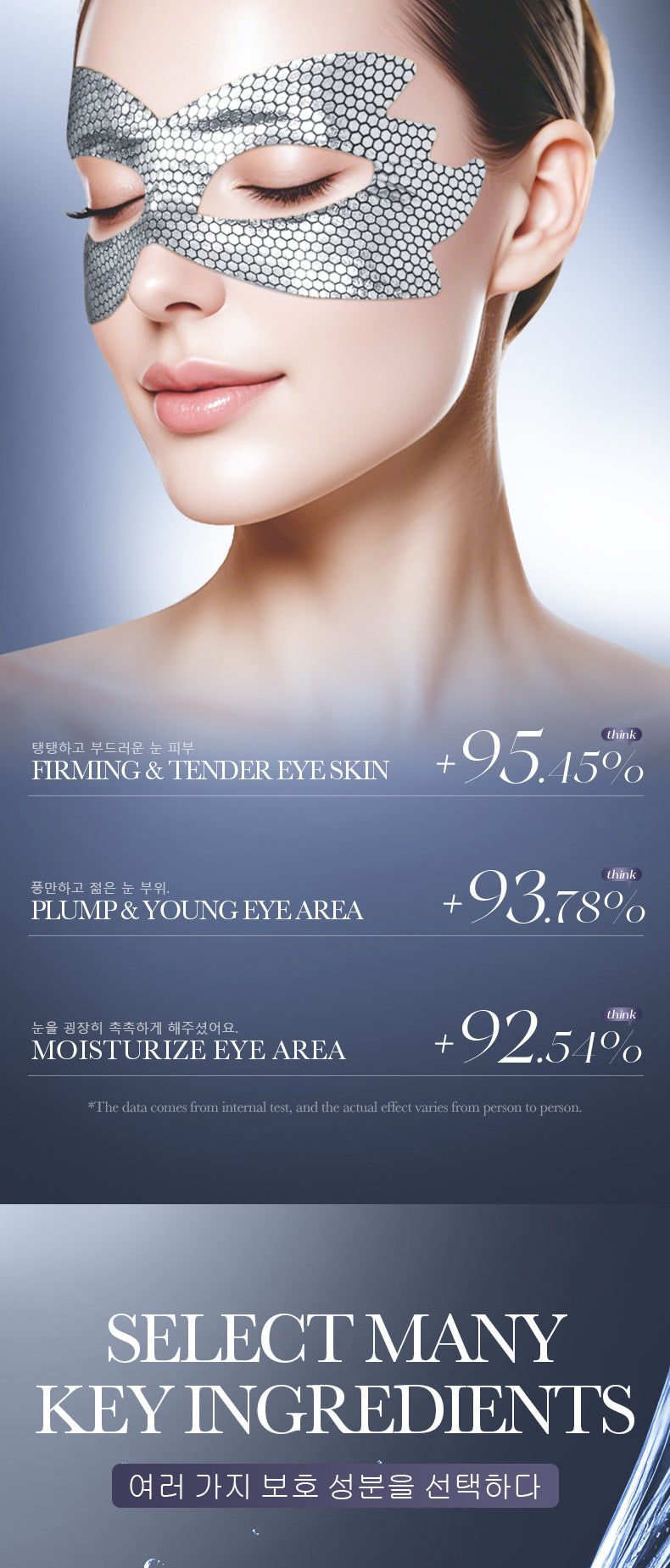 Full English Caffeine Honeycomb Firming Eye Mask SADOER Moisturizing and rejuvenating eye mask patch  wholesale