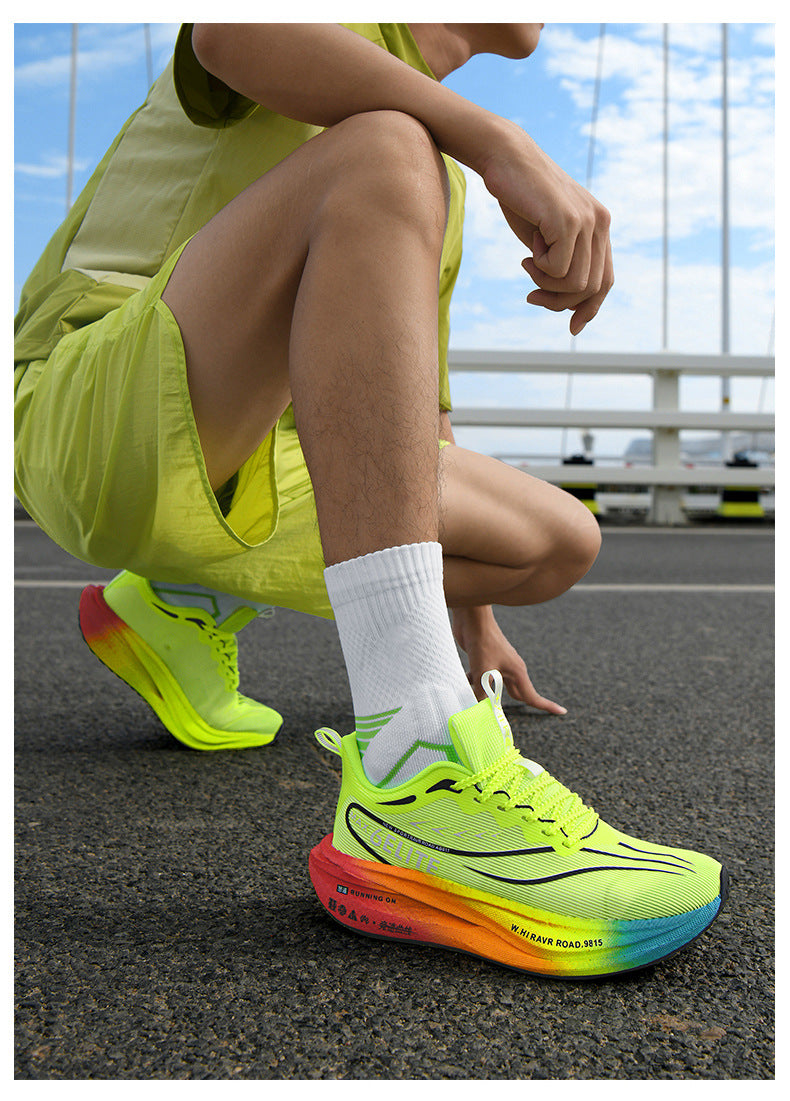 2025New model Feidian6pro Popcorn Carbon Plate Professional Racing Running Shoes Comfortable Breathable Unisex Sports Shoes