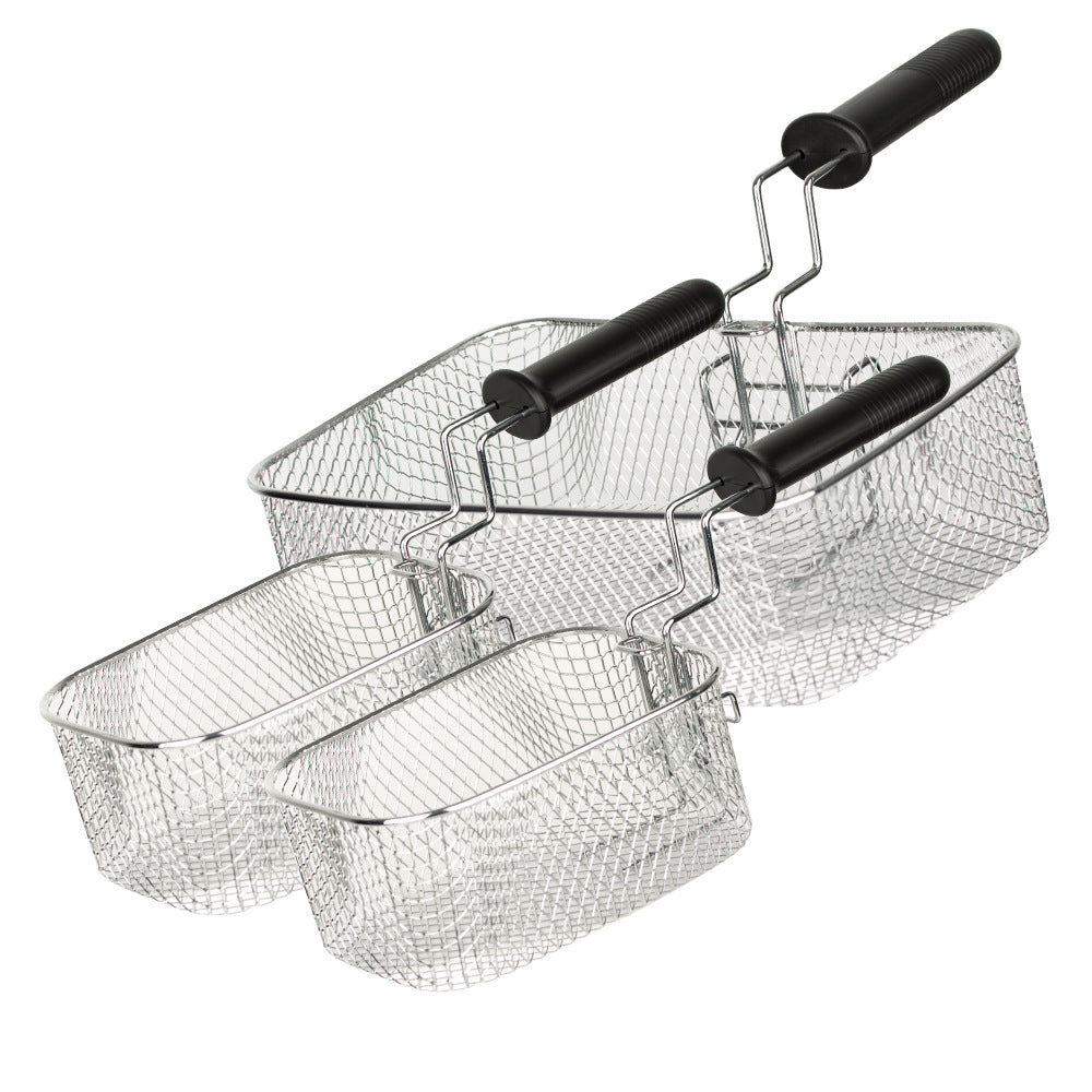 RAF Deep frying pan Household Double Pot Electric Fryer Electric Fryer Commercial Fried Dough Sticks French Fries Machine Stall Fried Skewers Pot Constant Temperature