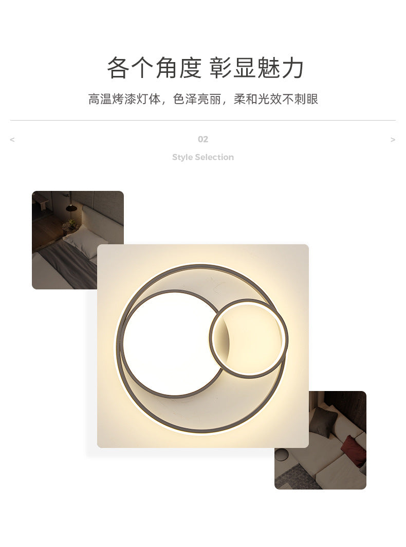 Wholesale New Bedroom Lamp Dining Room Lamp Living Room Lamp Simple Modern Cozy Master Bedroom Round Nordic Ceiling Light Fixture