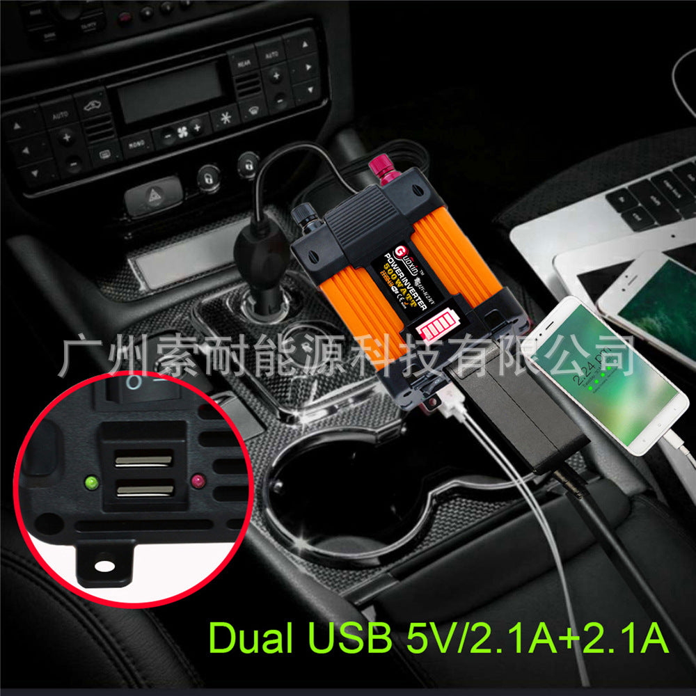 Vehicle Inverter12V 300W/500W Double USB Amazon eBay AliExpress inverter