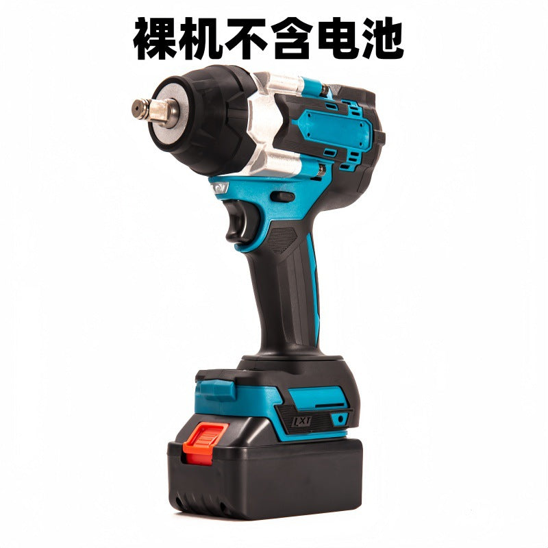 Cross-Border Foreign Trade Cordless Lithium Battery Wrench Brushless Strong Torque Screwdriver Auto Repair Air Gun Mechanic Repair Electric Wrench