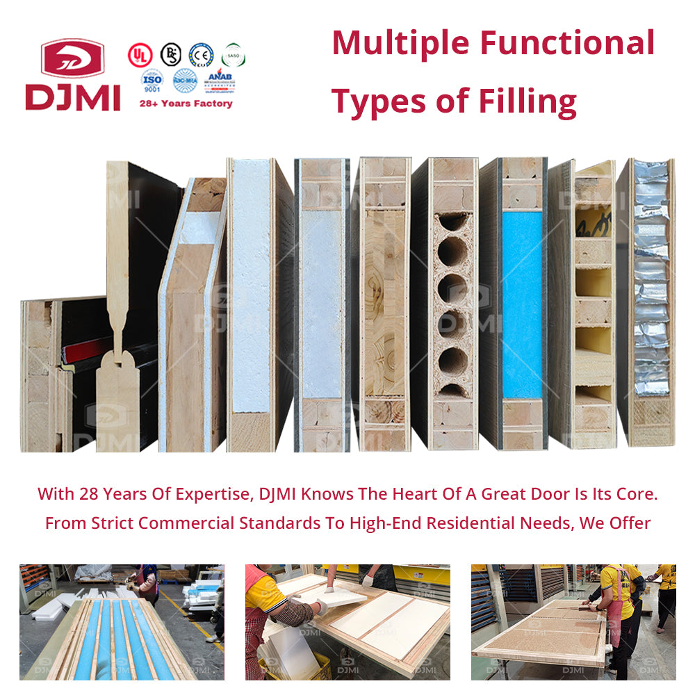 Italian Portes Interior Solid Wood Bedroom Walnut  Wooden Doors for Home Minimalist Porta