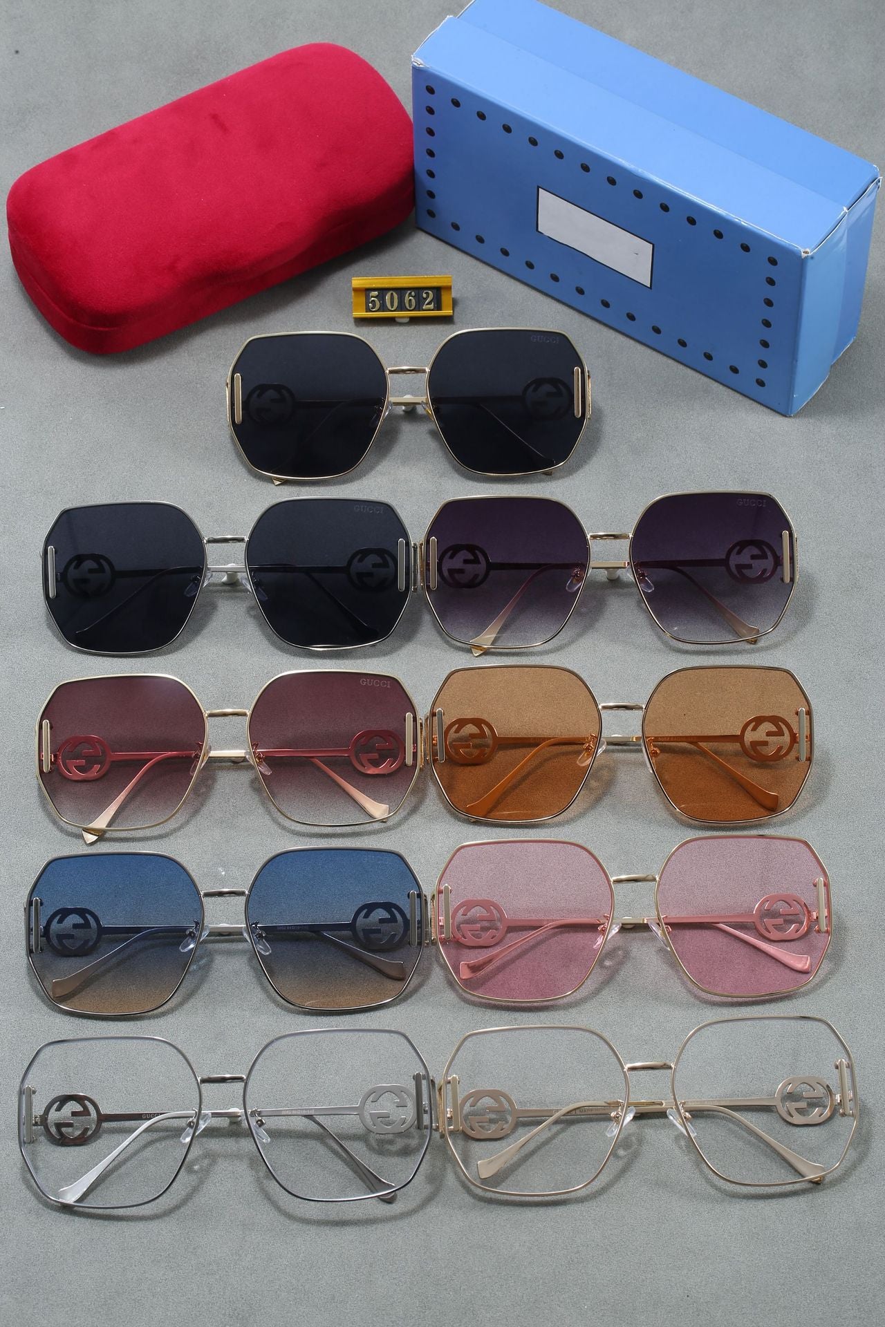 Europe and America2025New Fashion Square Polarized Sunglasses for Women, High-End Outdoor Street Style Metal Sunglasses for Women