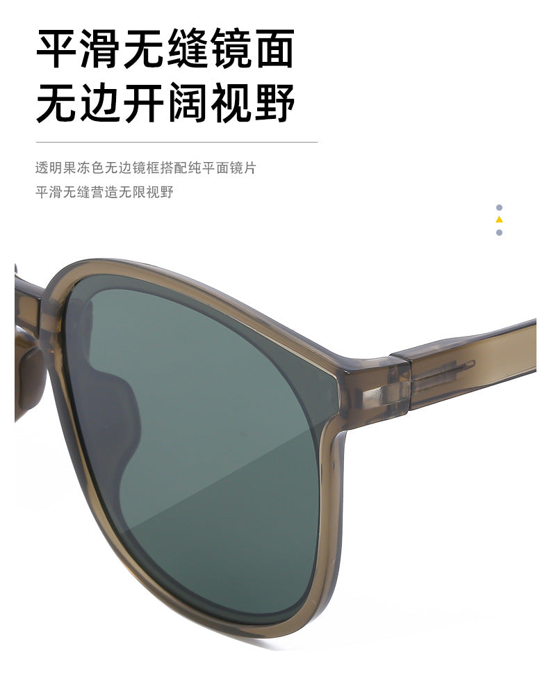 New Fashion Foldable Sunglasses for Women UV Protection Polarized Sunglasses Trendy Portable Full Frame Sun Glasses