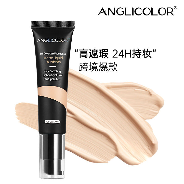 Anglicolor Hot-selling Foundation Liquid Concealer Long-lasting Non-cakey Oil Control Hydrating Foundation Cream