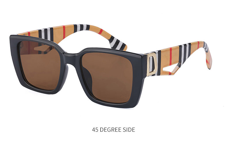 2025New Sunglasses for Women Trendy New European and American Fashion Chain Square Frame Sunglasses for Women Necklace Pendant sunglasses