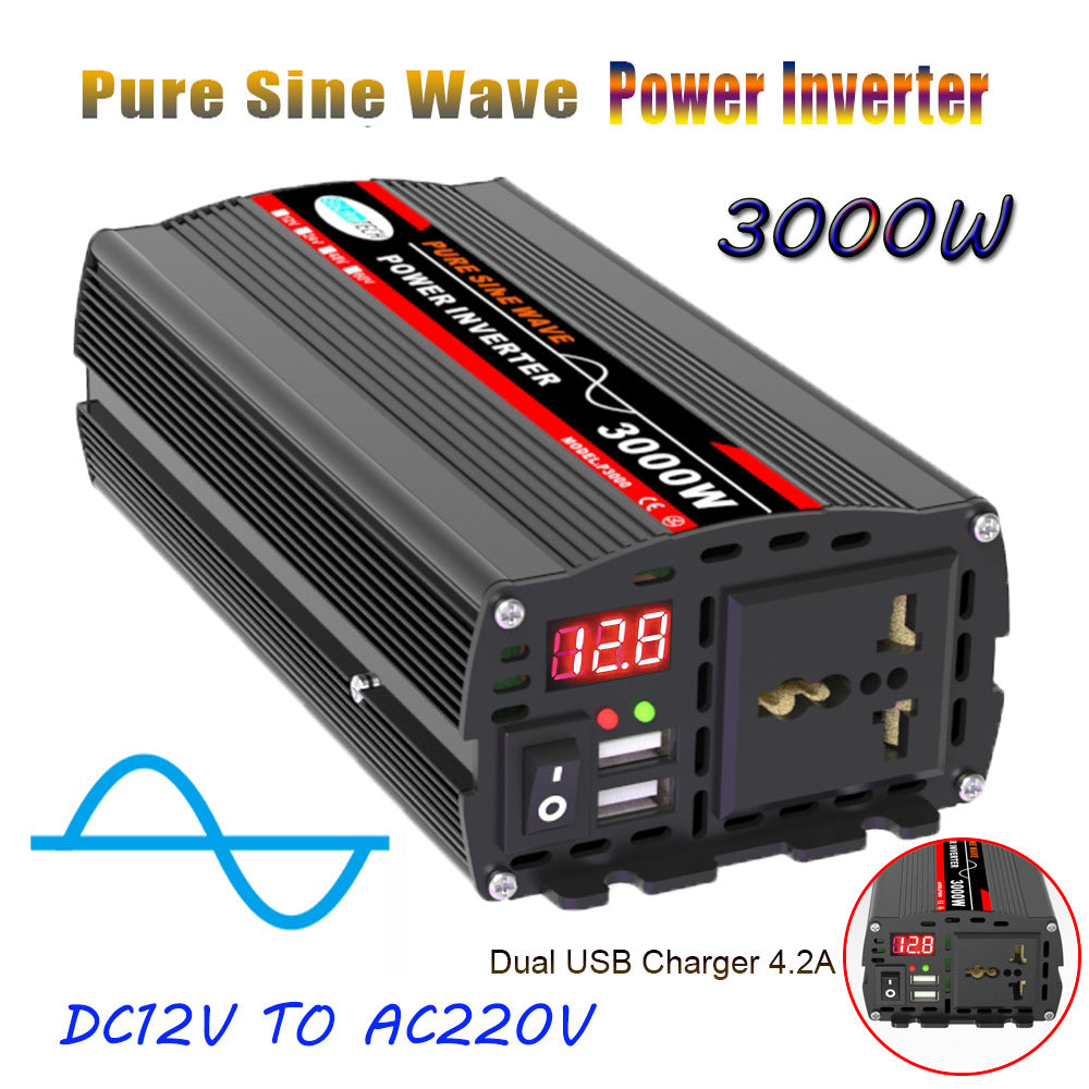 500W Pure Sine Wave Inverter DC12V/24V/48V/60V Turn AC220V Wish AliExpress Platform Export