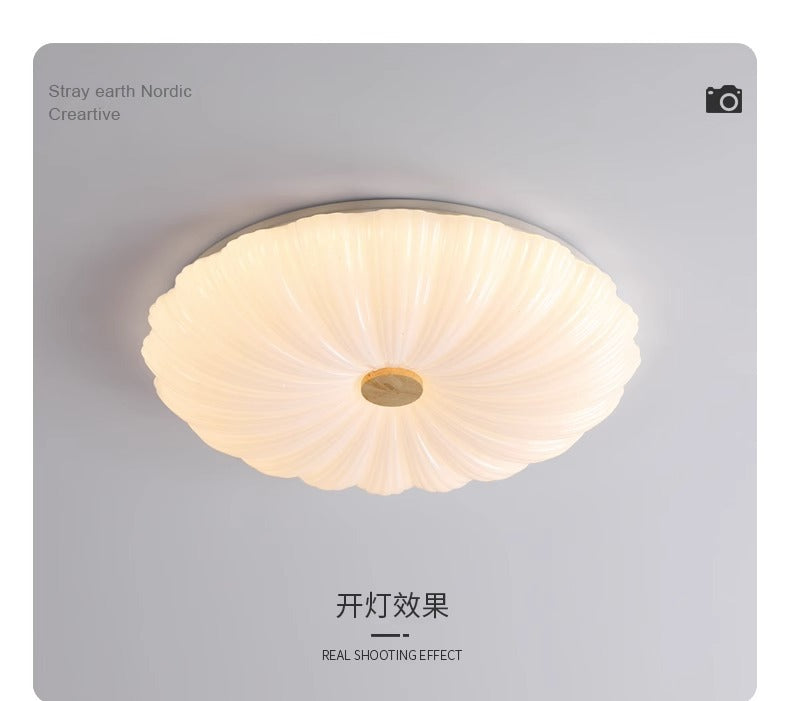 2025New Cream Style Bedroom Ceiling Light Eye Protection Full Spectrum Modern Minimalist Main Light Study Room Light
