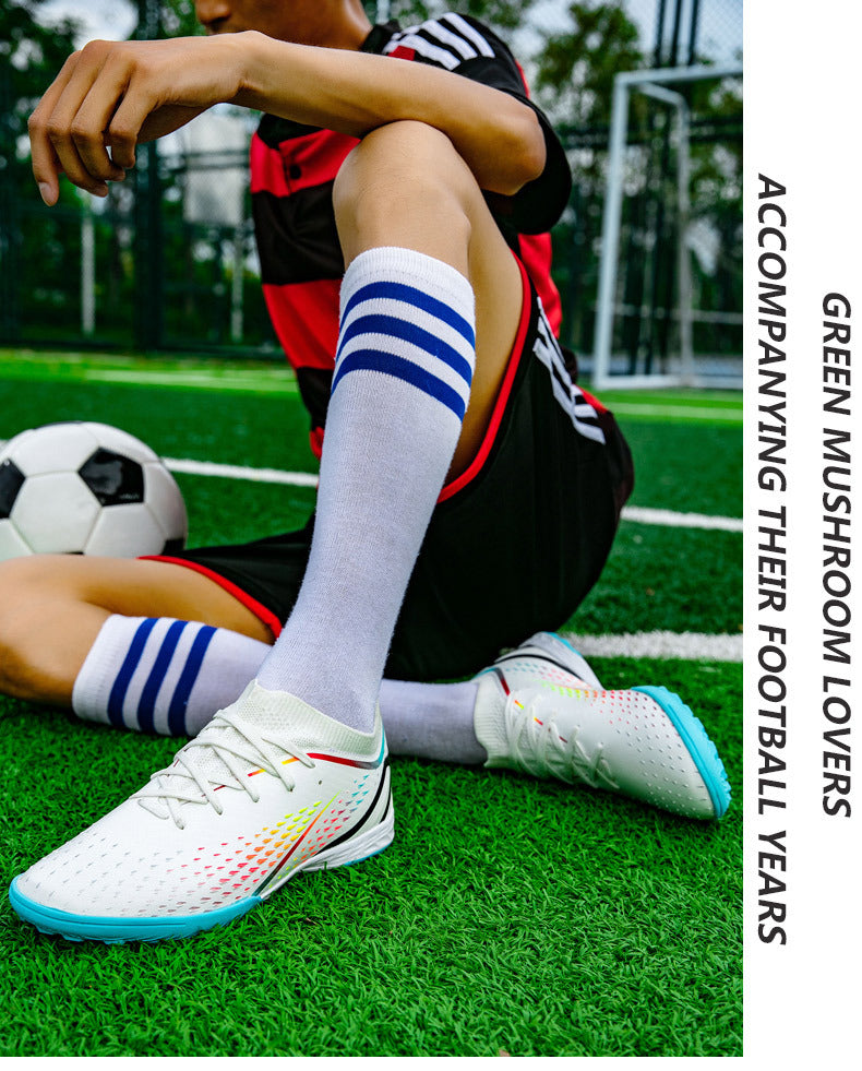 New Style Spike Soccer Shoes for Men, Students, Adults, Grass Training Long Spike Non-Slip Professional Competition Football Shoes