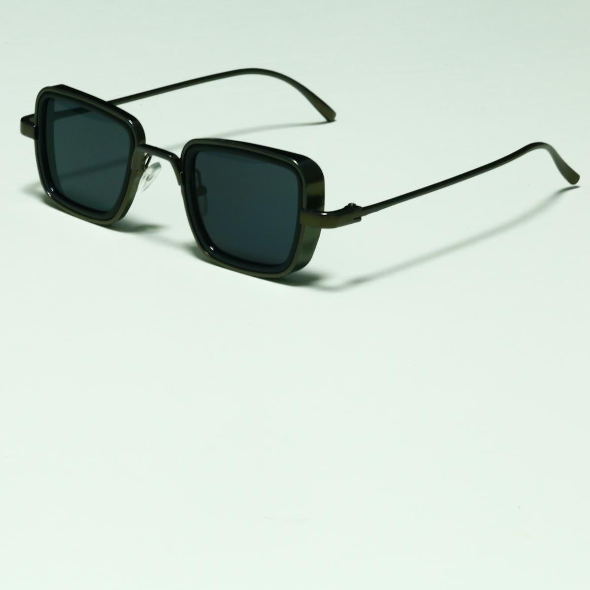 KABIR SINGH Steampunk Small Square Frame Sunglasses for Men High-end Indian Sunglasses Men's Glasses