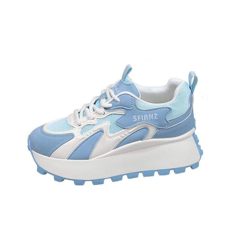 Women's Mesh Forrest Gump Shoes2025New Summer Style Foot-Slimming Versatile Breathable Color-Block Casual Dad Sneakers