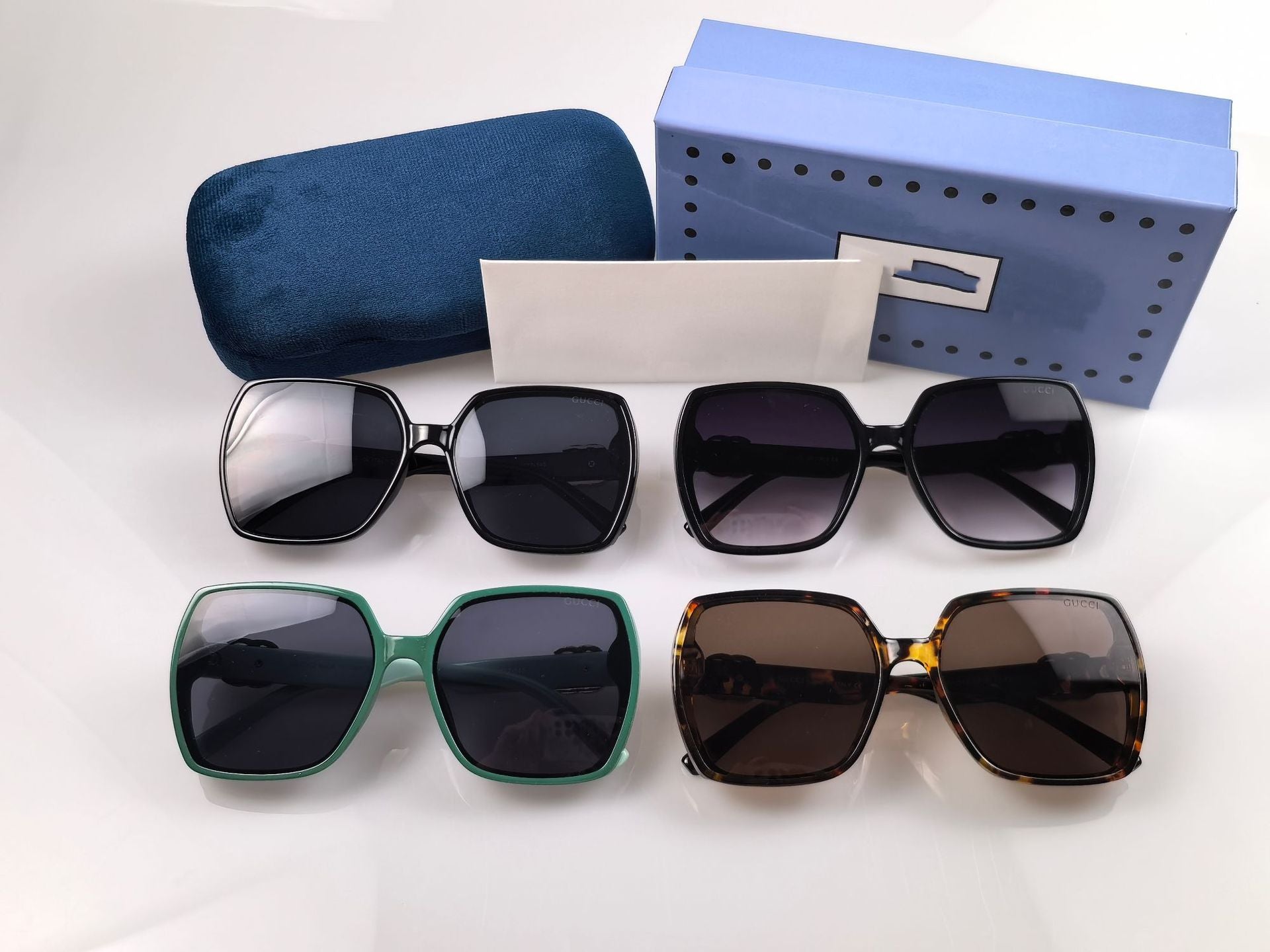 G New European and American Style Women's Fashion Personality Large Frame Square Retro Glasses Trend GG2758