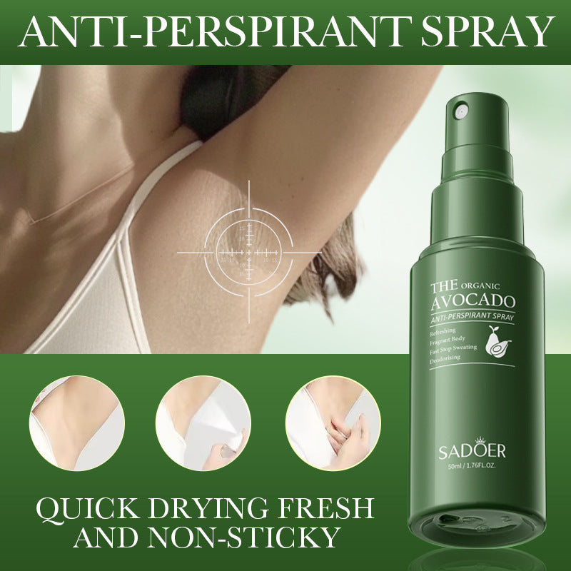 Avocado Perfume Antiperspirant Spray SADOER Deodorant Antiperspirant Portable Spray Cross-Border Wholesale