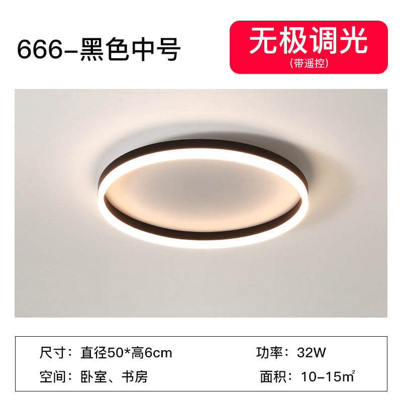 Ceiling Lamp led Bedroom Light Modern Minimalist Creative Ultra-Thin Nordic Master Bedroom Room Creative Personality Full Spectrum