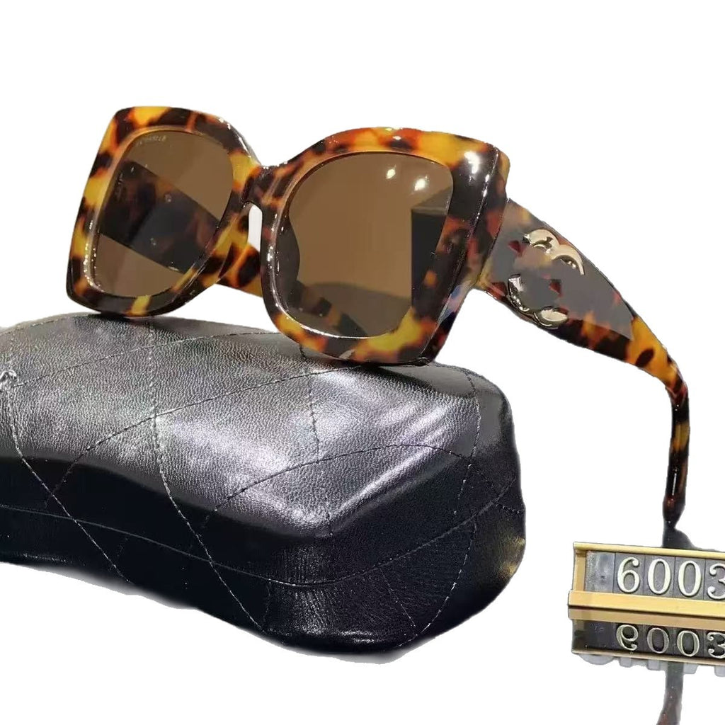 Xiaoxiangjia Large Frame Fashion European and American Trend Sunglasses Unisex Rectangular Retro Style sunglasses