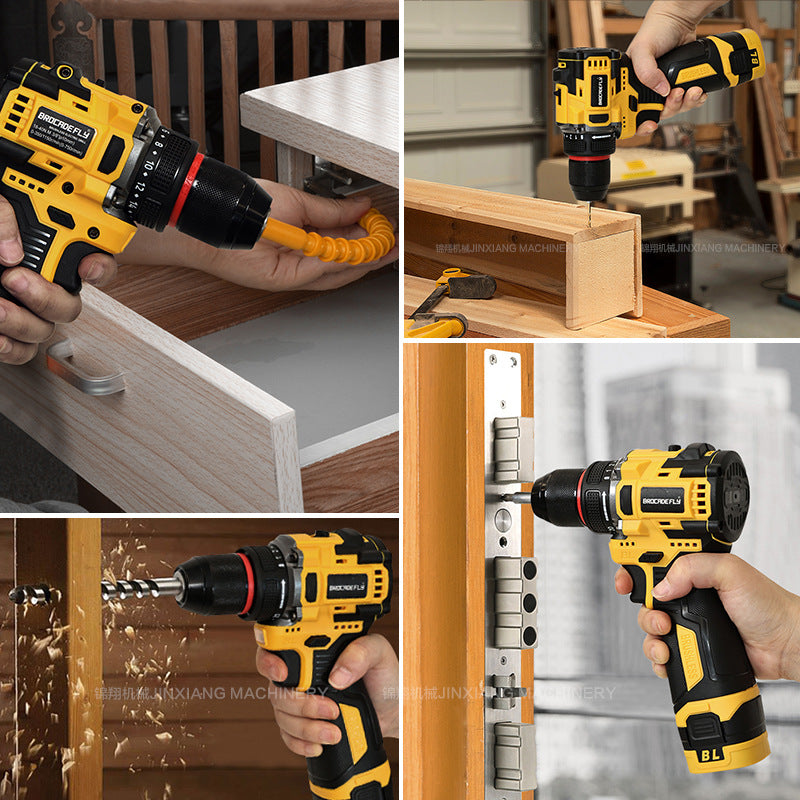 Electric hand drill10MM Brushless16.8V Metal Chuck Domestic Sales Explosion Factory Direct Sales Large Volume Great Price