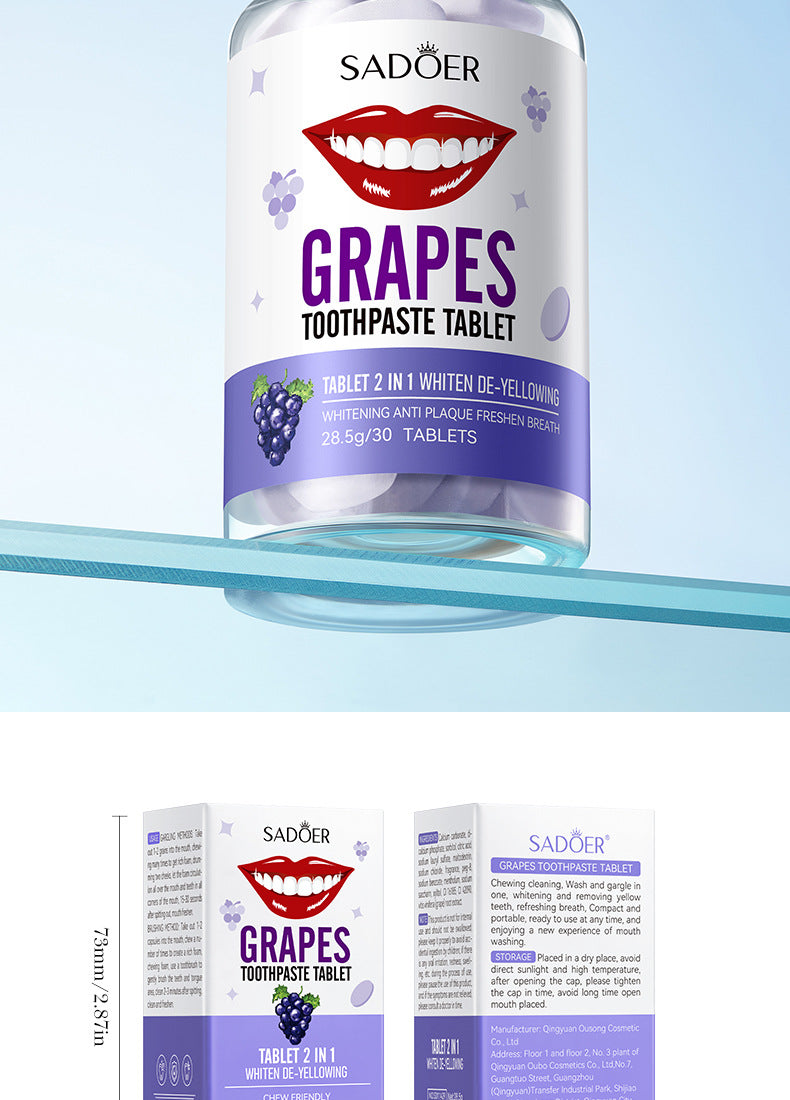 All-English Solid Toothpaste Series SADOER Sakura Whitening Anti-Yellowing Teeth Cleaning Toothpaste  Wholesale