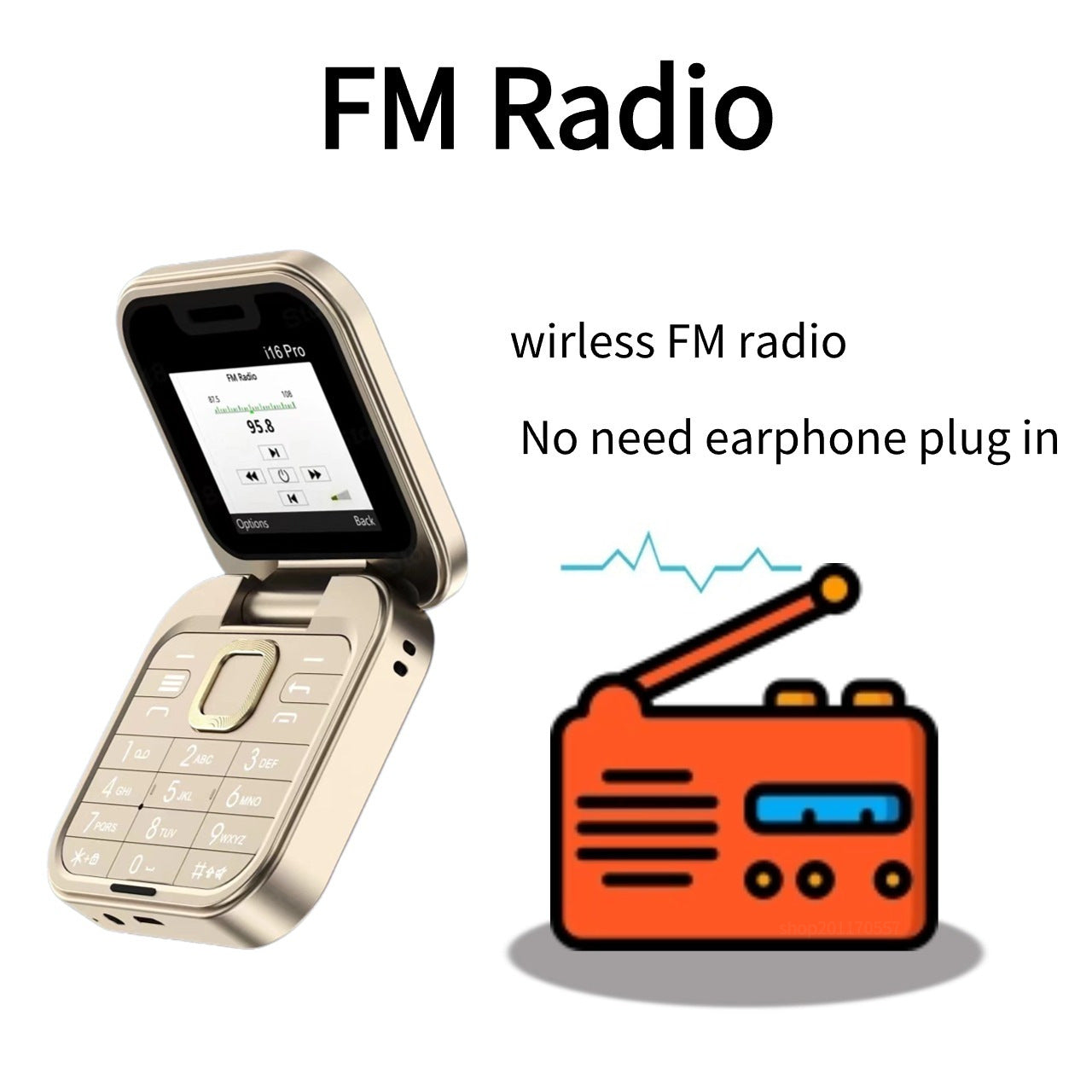 Mini Foldable Feature Phone Flip Cover Elderly Button Phone Pocket Women's Personalized Phone Backup Phone