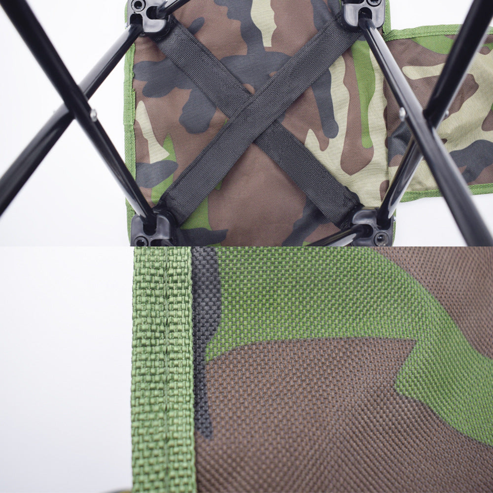 Compact Portable Outdoor Folding Chair for Sketching and Fishing, Thickened Steel Tube Camping Fishing Chair, Foldable