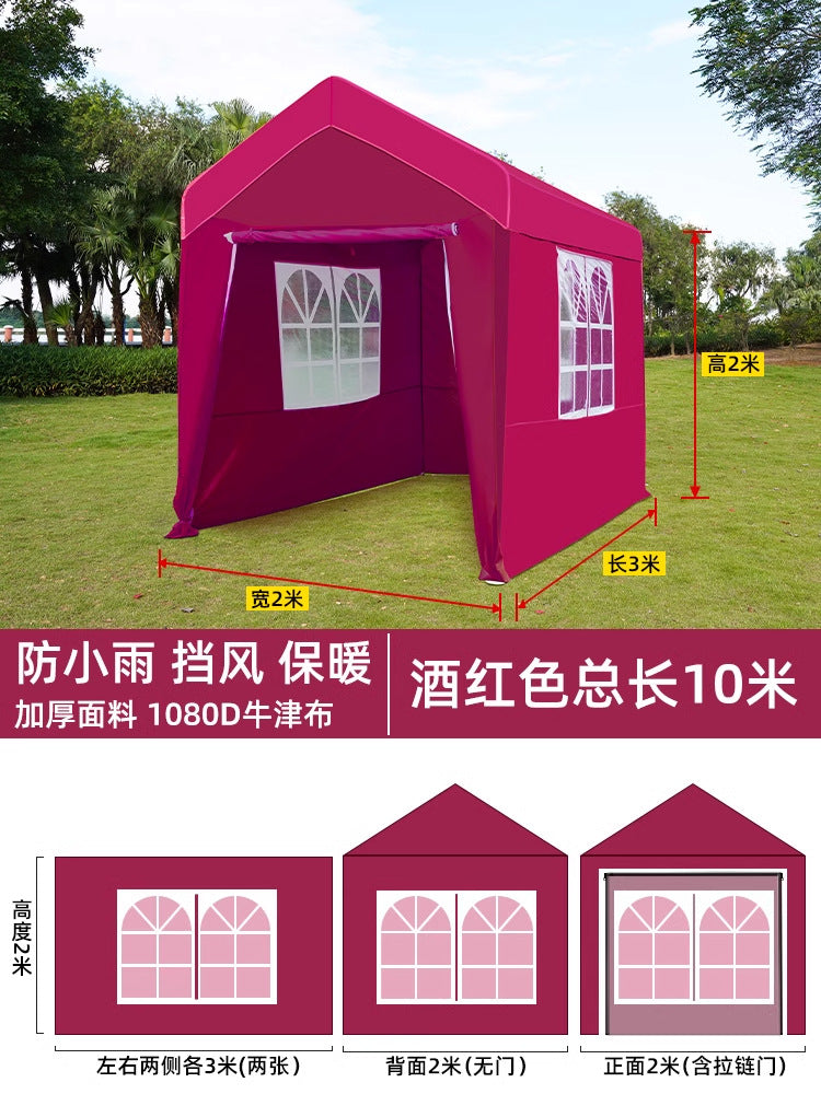Camping Internet Celebrity Market Stall Tent Cover Thickened Windproof Rainproof Coldproof Outdoor Windproof Cloth Distribution and Dropshipping