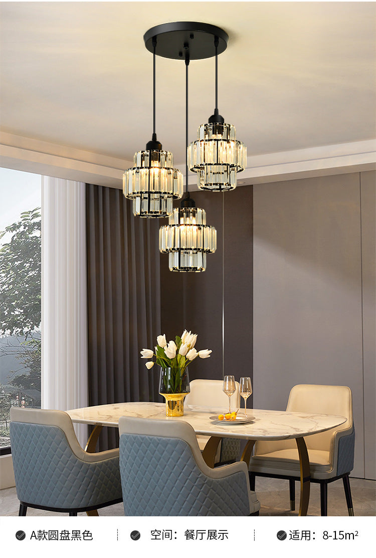 Restaurant Pendant Light Three-Head Modern Minimalist Bar Creative Dining Table Bedroom Unique Living Room Dining Room Grand Nordic Lighting
