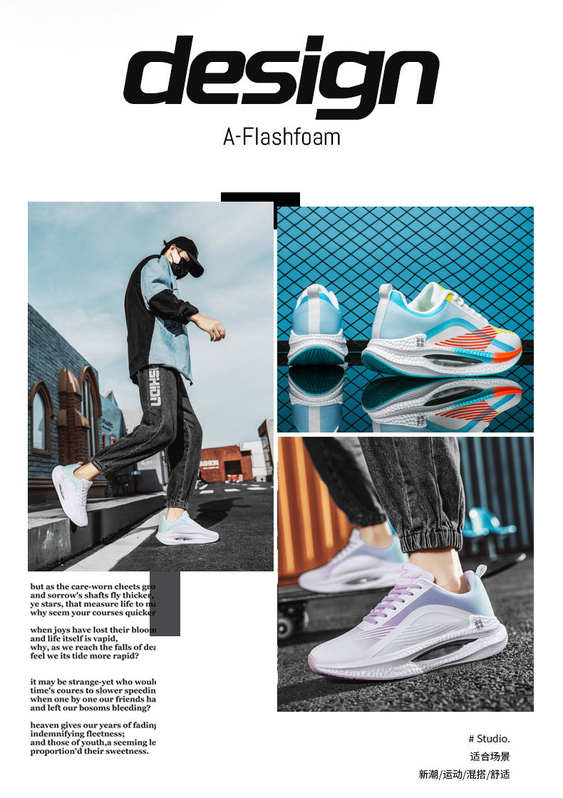 2025Spring Sports Shoes Jueying Men's Casual Mesh Breathable Cushion Rebound Lightweight Running Shoes Breathable Comfortable