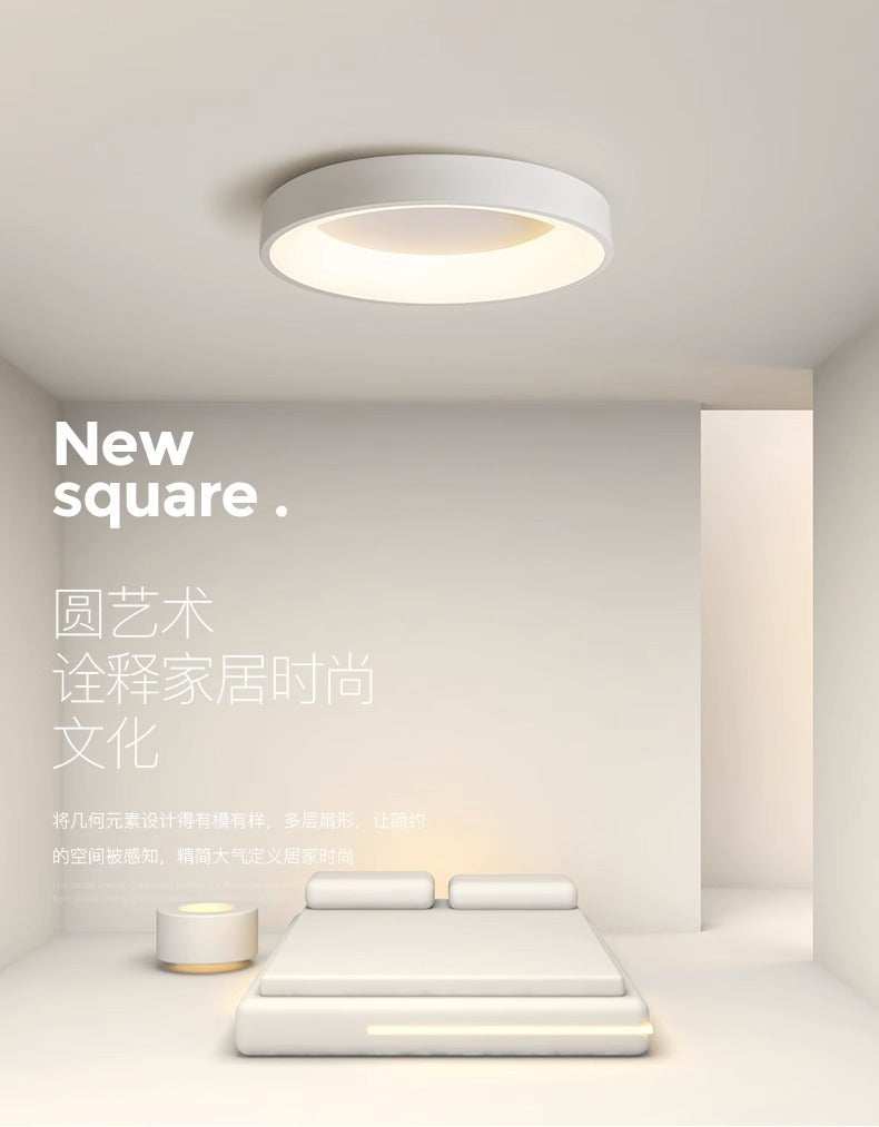 Master Bedroom Light Eye Protection Round Master Bedroom Light LED Ceiling Lamp Artistic Minimalist Full Spectrum Zhongshan Lighting Internet Celebrity Model