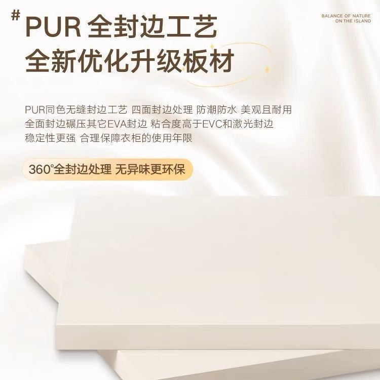 Solid Wood Wardrobe for Home Bedroom, Double Door, Easy Assembly Cabinet, European Pine Board Storage Cabinet, One Door to the Top, Heightened Wardrobe