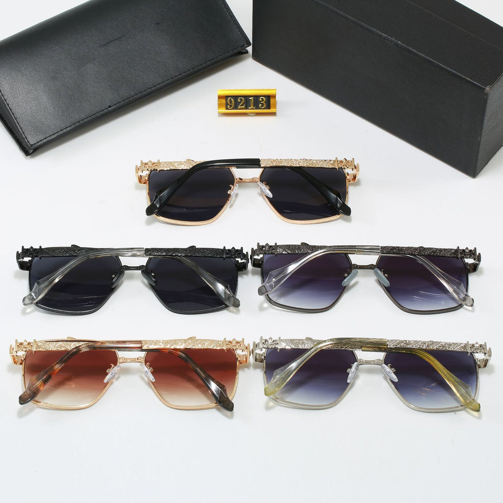 Handcrafted Heavy-duty Glasses Elegant High-quality Titanium Sunglasses for Men and Women Fashionable Casual UV Protection Sunglasses