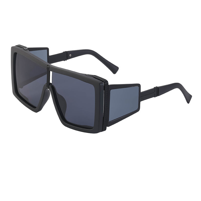 New Steampunk Style Sun Protection Sunglasses for Women, Full Coverage, Men's Trendy European and American Wholesale