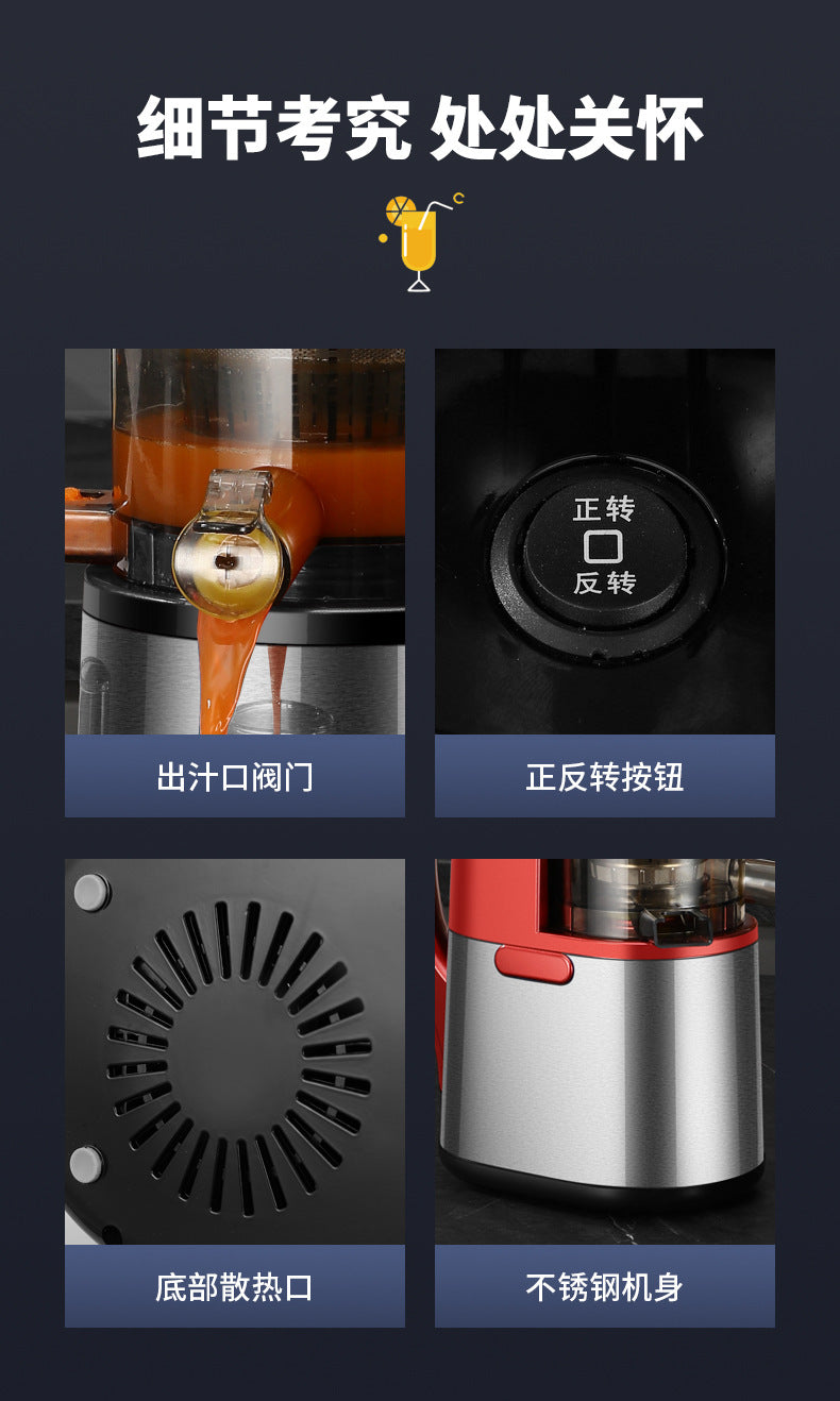 Dropshipping Juicer with Pulp Separator, Small Household Juice Maker, Stainless Steel Multifunctional Fruit Extractor