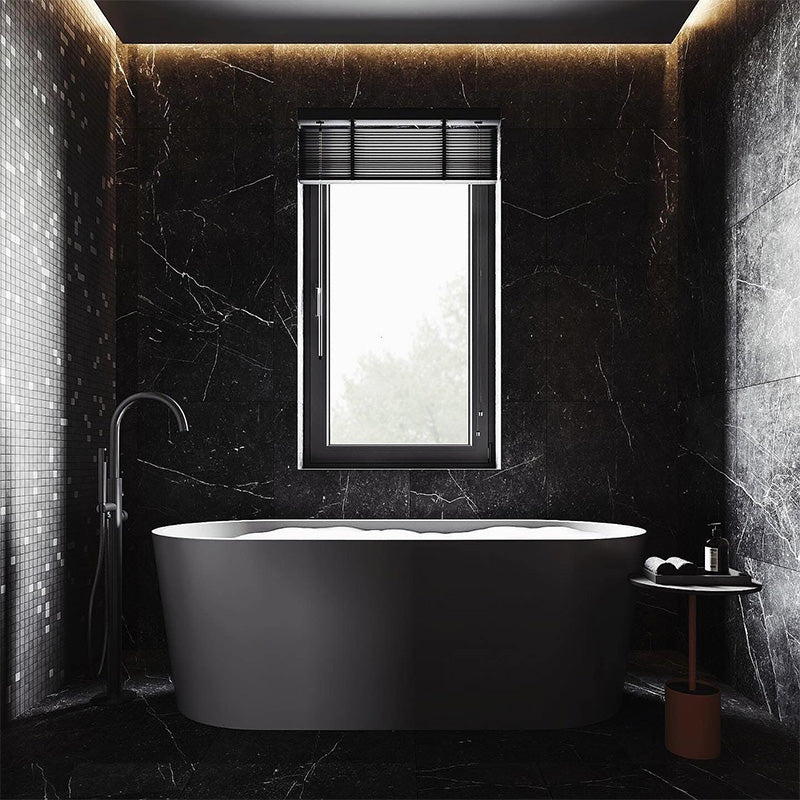 Euro Style High End Bathroom Vanity Black and White Cabinet 36 Inch Bath Vanity Set With Suspended a Sink