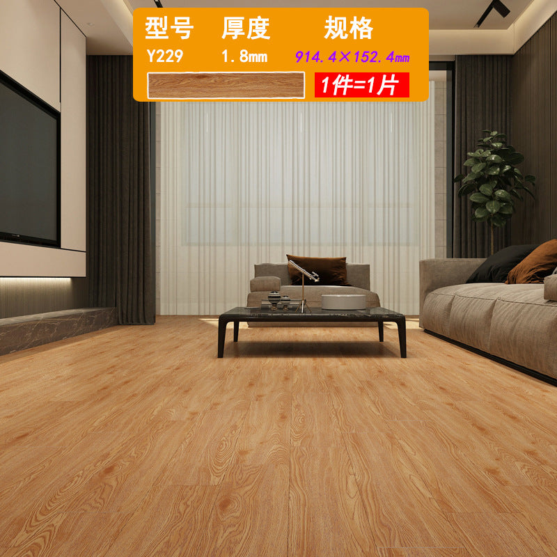 PVC Plastic Floor Stickers Self-Adhesive Wood Grain Cement Floor Stickers Special for Bedroom Waterproof Non-Slip Floor Renovation Chinese Style