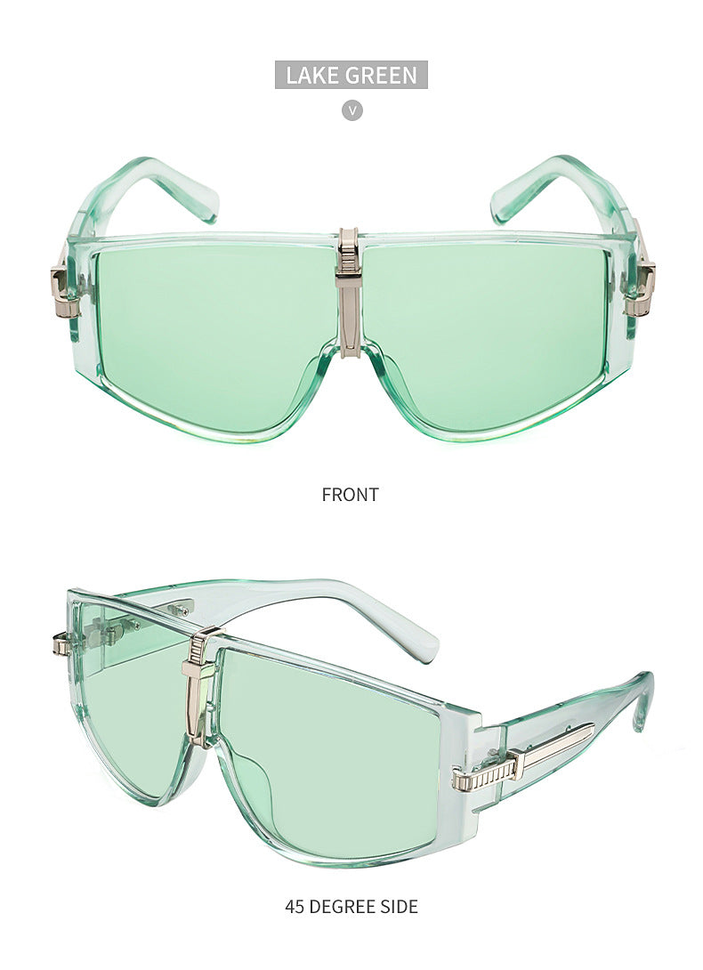 New Large Frame UV Protection Sunglasses for Women Fashionable Internet Celebrity Style Sunglasses Trendy Korean Version Glasses sunglasses