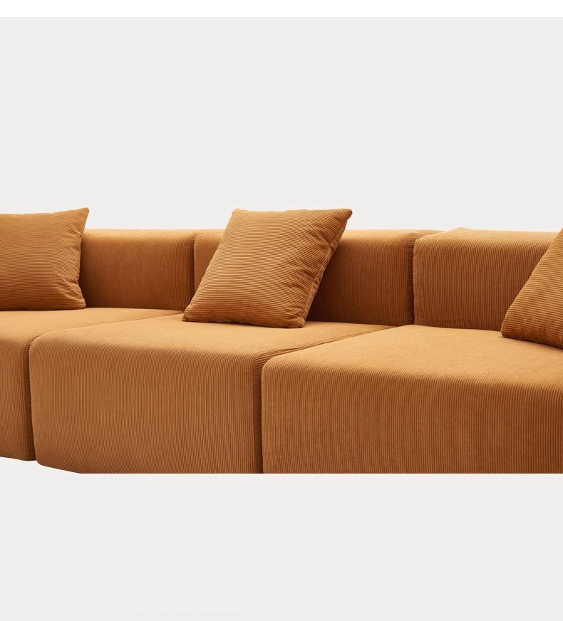 Fully Compressed Sofa Compression Sofa Corduroy Fabric Sofa for Home Living Room Straight Sofa Shipping and tax not included