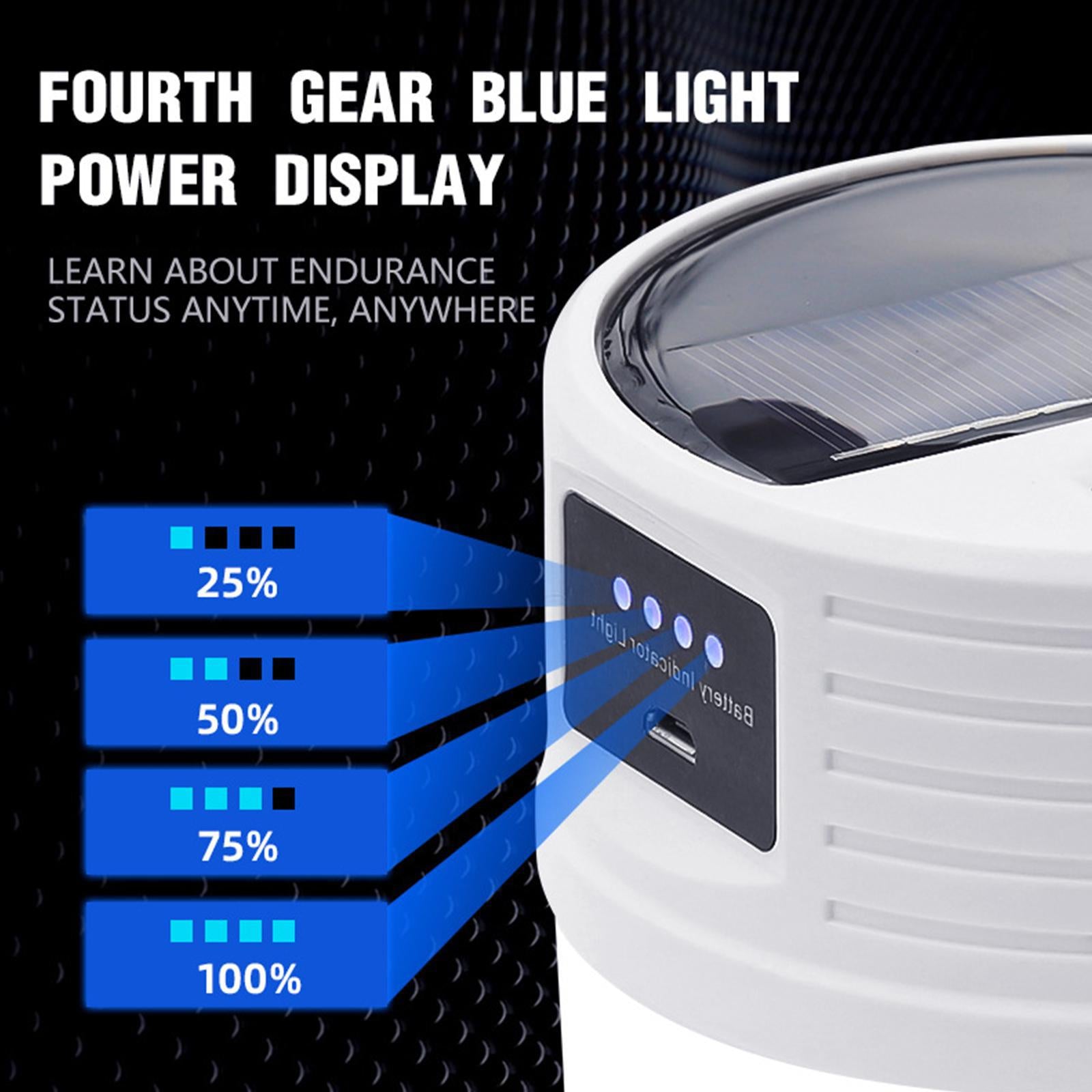 New Solar Light Rechargeable Tent Light Outdoor Camping Light LED Portable Camping Lantern USB Rechargeable Emergency Light