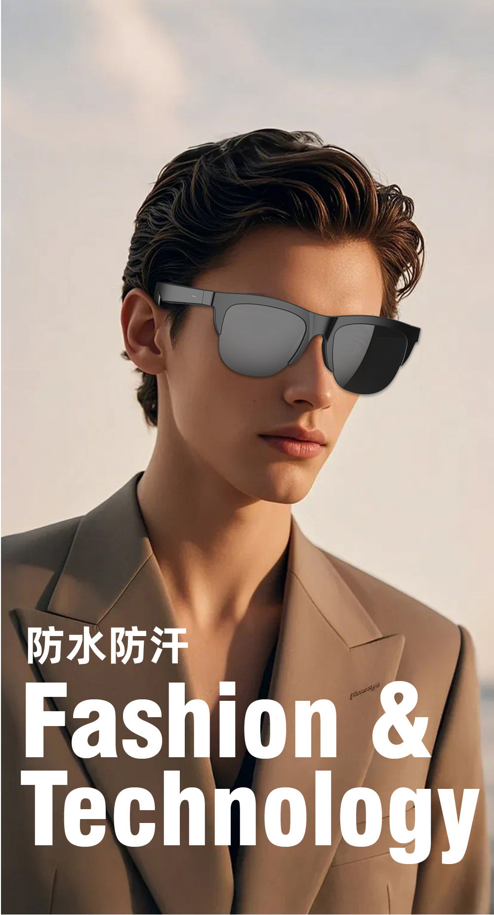 F01Wireless Stereo Smart Bluetooth Glasses Waterproof Bluetooth Hands-Free Call Music Playback Sunglasses Sunglasses