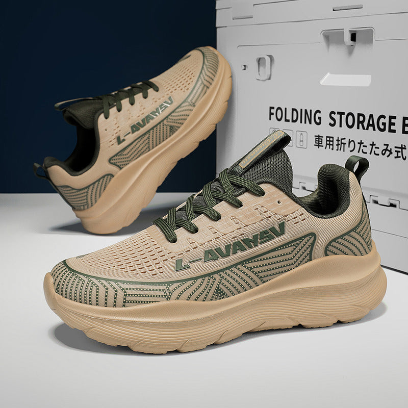 Autumn Breathable Casual Versatile Sports Shoes for Teenagers, Ultra-light Shock-absorbing Dad Trendy Shoes, Travel Hiking Shoes with Cushioning