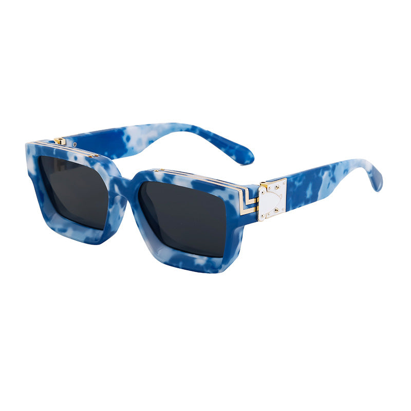 0k Billionaire Style Sunglasses Men Fashion Internet Celebrity Sunglasses Women High-end Glasses Square Frame Sunglasses